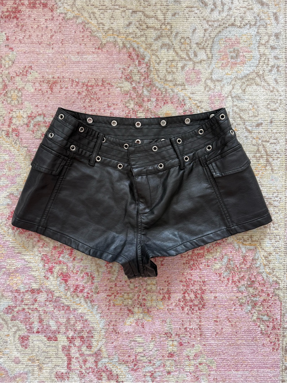 Princess Polly Black Born To Ride Shorts